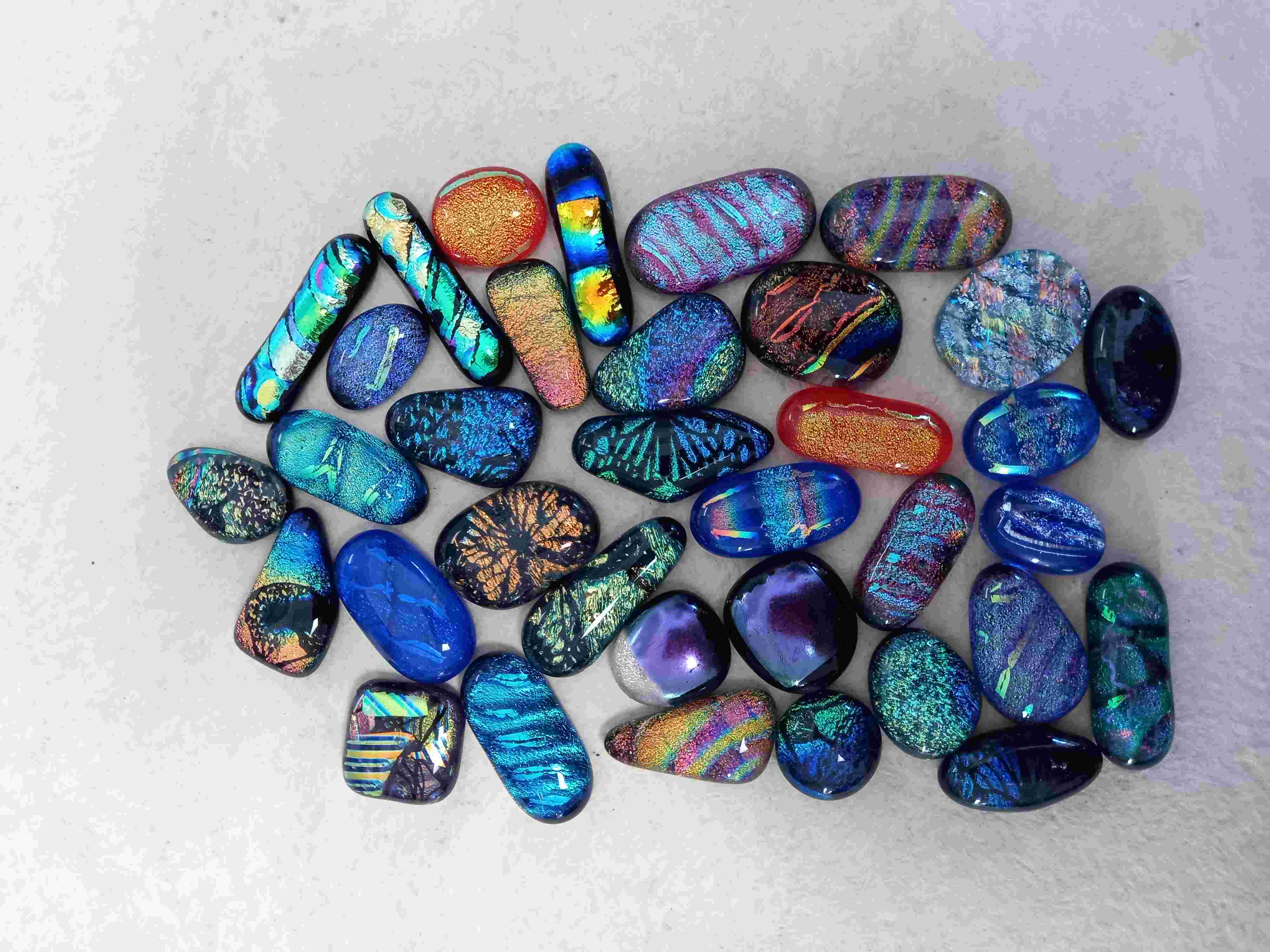 Dichroic Glass Cabochons