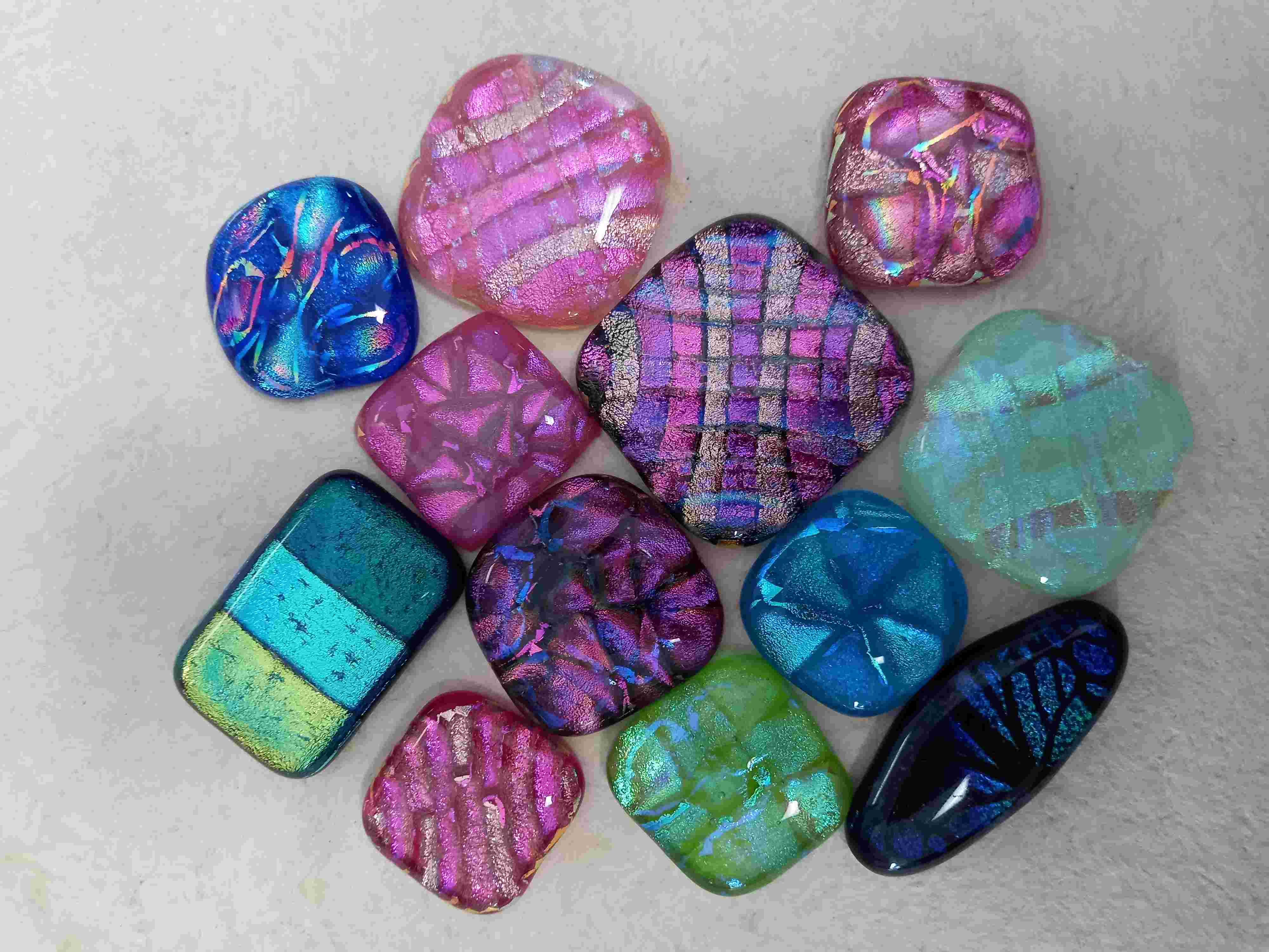 Dichroic Glass Cabochons